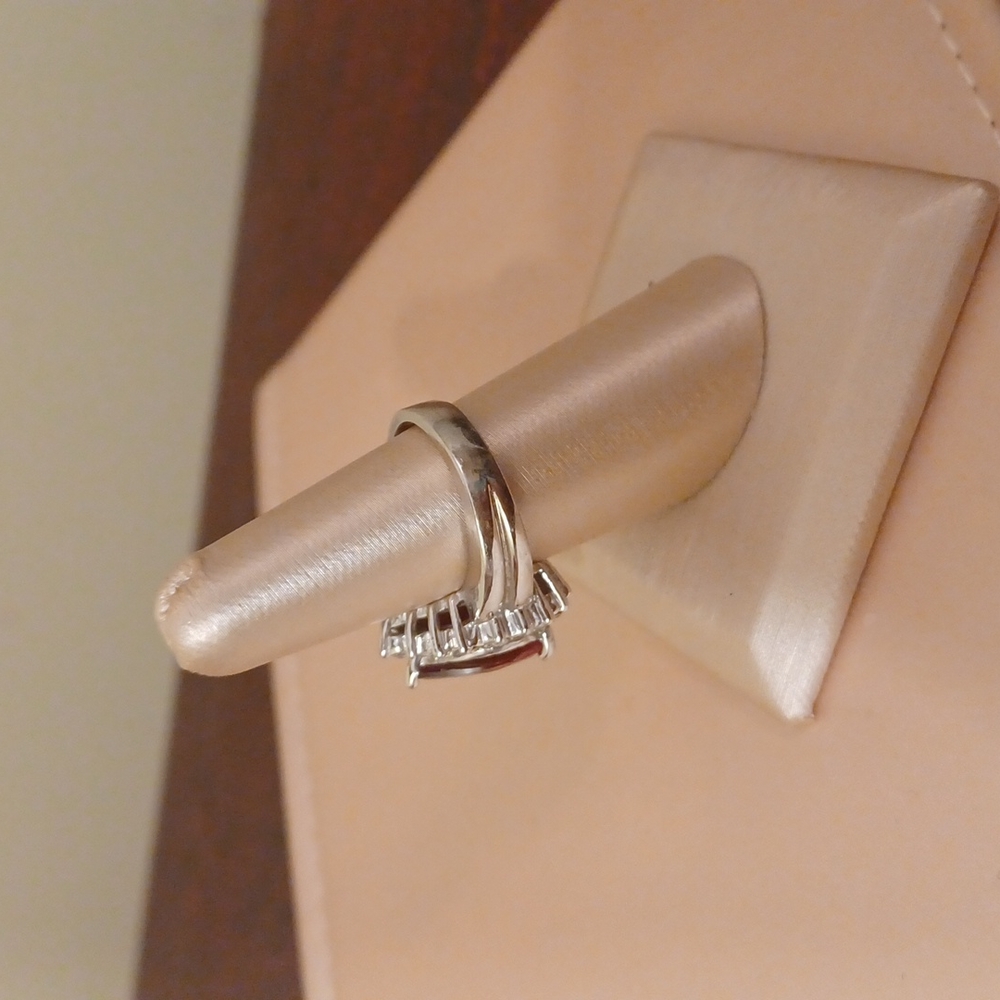 Valentine Special!Pear Shape, Ruby And Diamond Si… - image 4